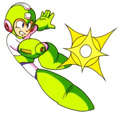 Mega Man using Grab Buster